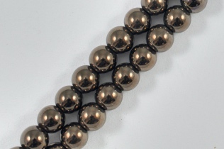 Magnetic Bead 5mm Round Dark Copper (M-205-DC)